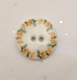White / Flowers (Yellow Rim) / Porcelain