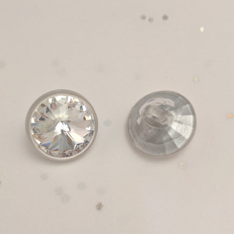 Clear / Domed / Large Swarovski Crystal