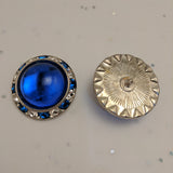 Blue Dome / Diamante Border / Shiny