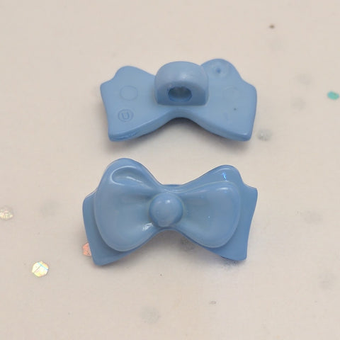 Light Blue Bow - Plastic Shank