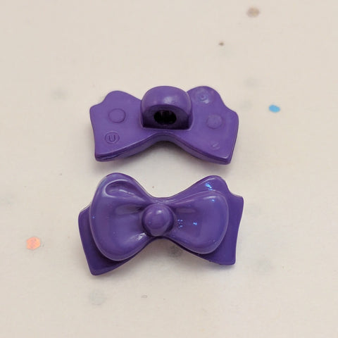 Purple Bow - Plastic Shank