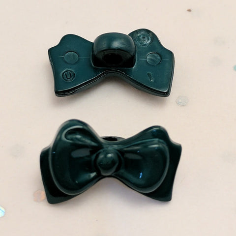 Emerald Green Bow - Plastic Shank