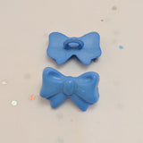 Blue Bow - Plastic Shank