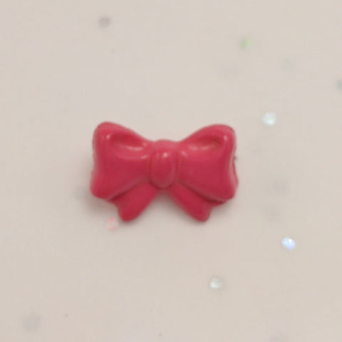 Hot Pink Bow - Plastic Shank