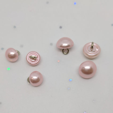 Light Pink Pearl / Half Ball / Metal Shank