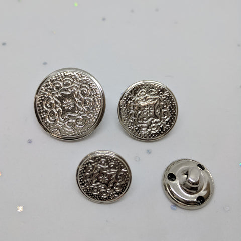 Silver / Shiny / Metal Shank