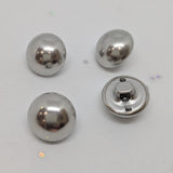 Silver / Half Ball / Metal / Shiny