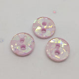 Pink Sparkly / Polyester / 2 Hole