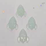 Glow in the Dark Rockets / Polyester / 2 Hole
