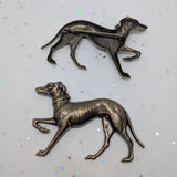 Metal Dog Brooch / Bronze