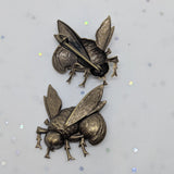Metal Bee Brooch / Bronze