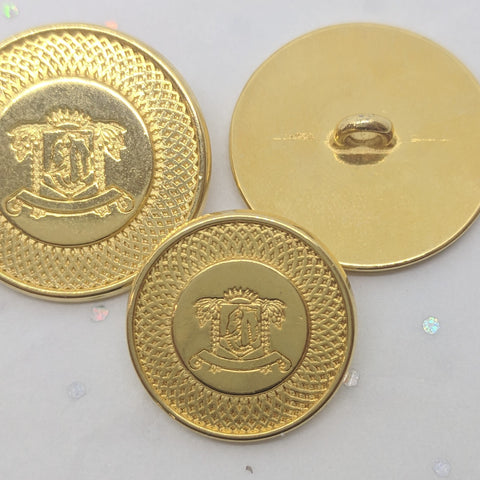 Gold Shank / Crest with Scroll / Blazer