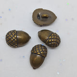 Bronze Acorn / ABS Metal Coated / Shank