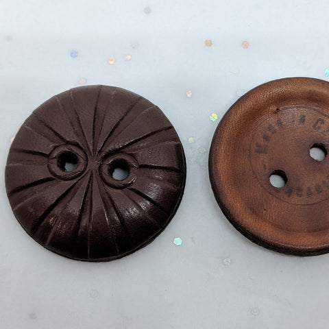 Brown / Large / Sew through / Leather