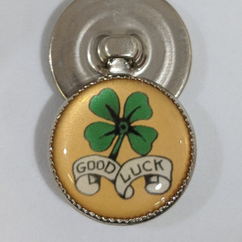 Shamrock / Good Luck / Acrylic Dome