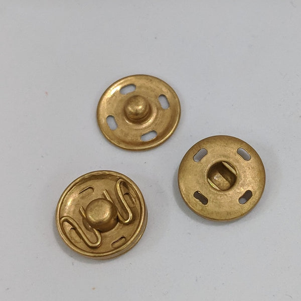 Snap fasteners / Decorative / Matte Gold