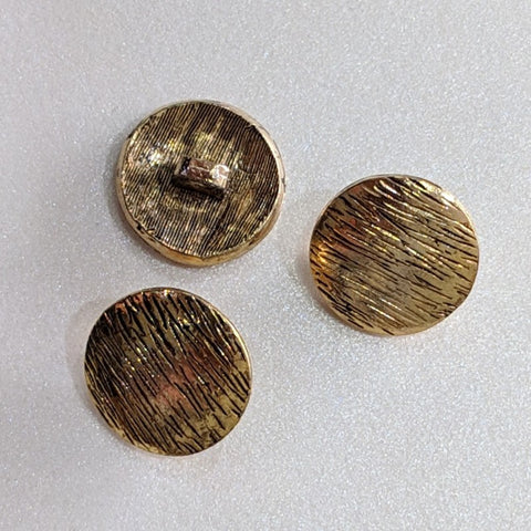 Antique Gold / Textured Lines / Metal / Shank