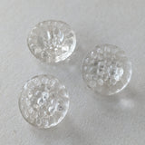 Clear Glass / Bumpy / Vintage Shank Buttons