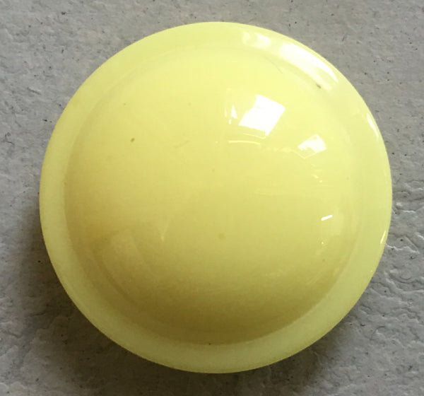 Button Yellow / Domed / Shiny