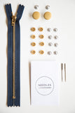 Jeans Making Hardware KIT / Zipper Fly