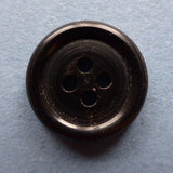 Button Black / Rimmed / Matte