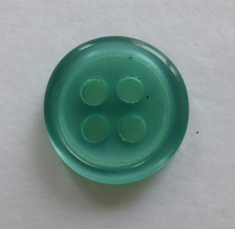 Button Emerald Green  / Classic Shirt Button / Shiny