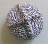 Button Silver Coil/ Rope Detail /Dome Shape / Matte