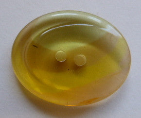 Bright Yellow / Oval / Shiny button