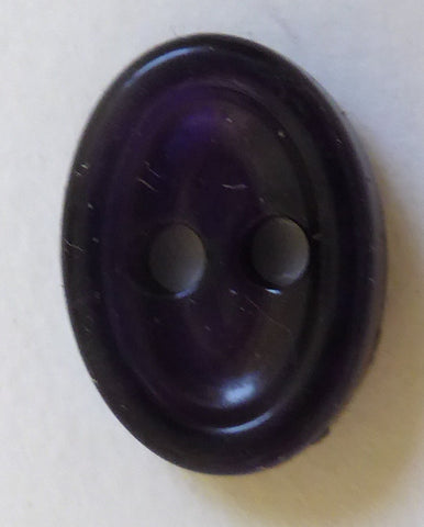 Button Purple / Oval / Shiny