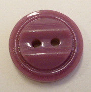 Button Purple  / Raised Ripples / Shiny
