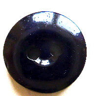 Button Purple Dark / Domed Edge  / Shiny