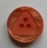 Button Orange (Peach) / Inserted Triangle / Shiny