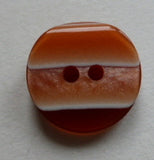 Button Orange / Striped / Matte