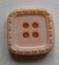 Button Orange (Apricot) / Edged with Dashes / Matte