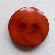 Button Orange  / Mottled / Shiny
