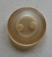 Button Orange (Peach) / Rimmed / Shiny