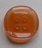 Button Orange (Gelati) / Accented Square / Shiny