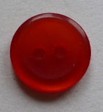 Button Orange (Rust) / Rimmed / Shiny