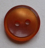 Button Orange / Rimmed / Shiny