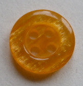 Button Orange / Flecked / Shiny