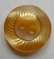 Button Orange (Mustard) / Whorls / Shiny
