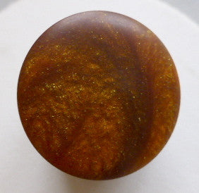 Button Orange Swirl Design Matte