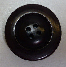 Button Aubergine / Chunky Ring / Matte