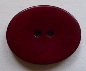 Button Red / Oval / Matte