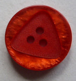 Button Red / Inserted Triangle / Shiny