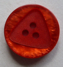 Button Red / Inserted Triangle / Shiny