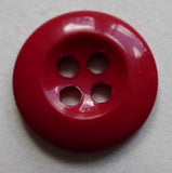 Red / Dished  / Shiny Button
