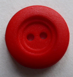 Button Red (Orange) / Two Rimmed / Matte