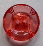 Red (Clear) / Imprinted Square / Shiny Button