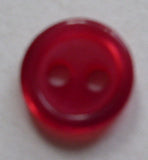 Button Red / Rimmed / Shiny
